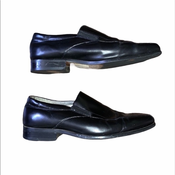 STACY ADAMS Black Slip On Loafer Dress Shoes size 9 - Picture 4 of 9